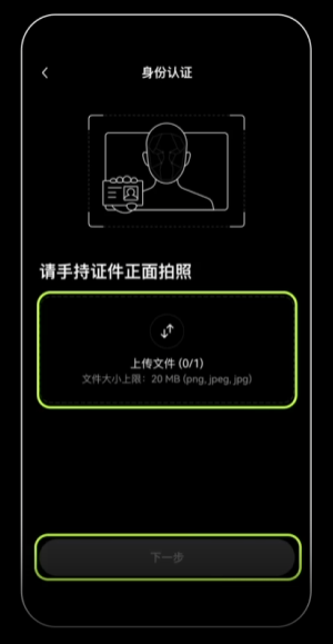 上传手持证件照