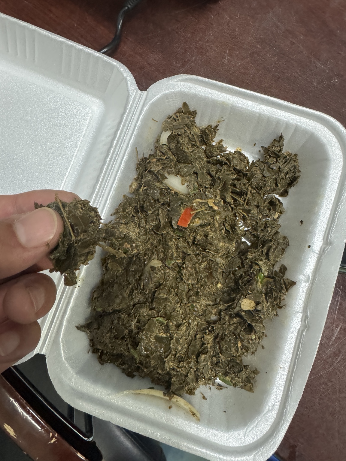 辣木树叶制作的食物